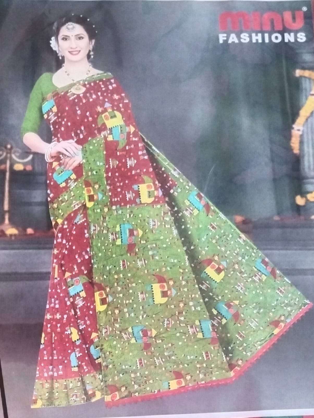 Saree | Sarees | Minu | Hasthlekha Pure Cotton Saree for Womens