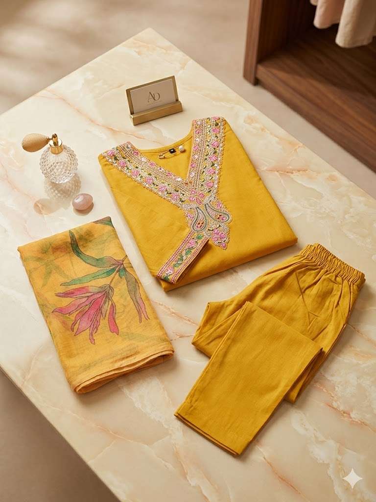 Salwar Kurta Dupatta | Kurtas & Kurtis | Dwarkesh Enterprise | Embroidered Kurta