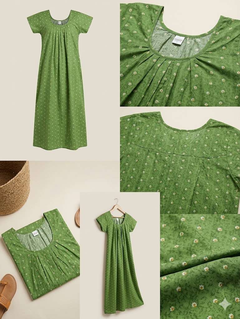 Women Nighty | Nighty | Natraj | Premium Cotton Printed Women Nighty