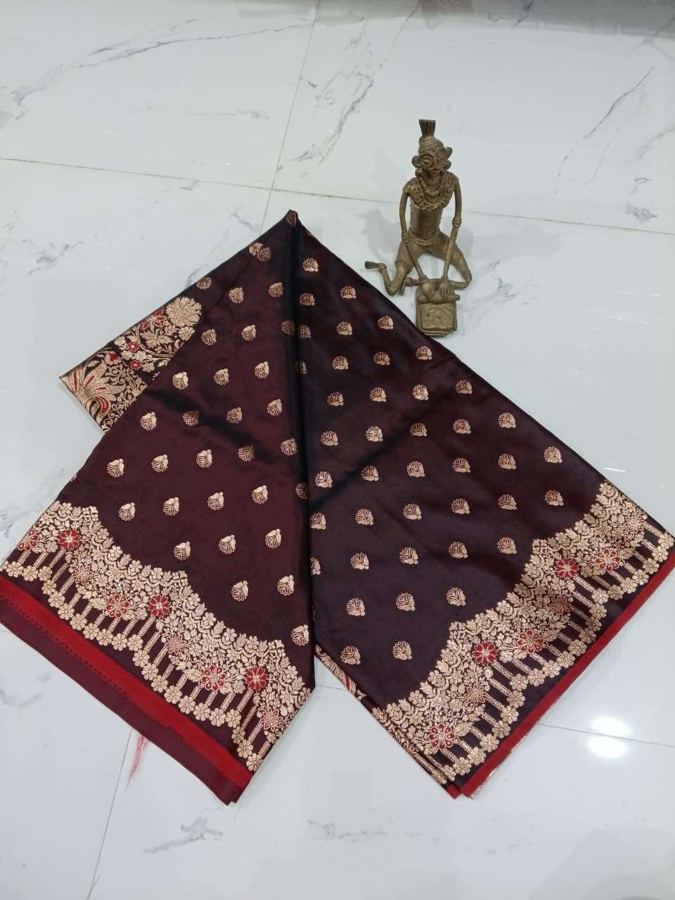 Saree | Sarees | Katan Silk Banarasi Saree | Maliska Sartin Silk Saree