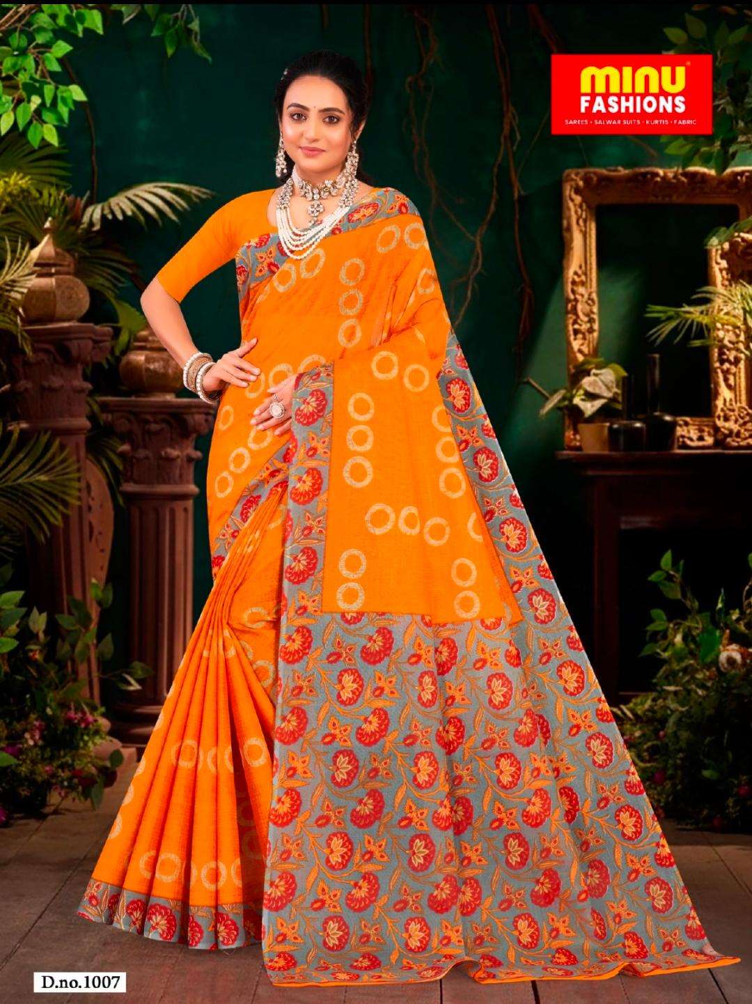 Saree | Sarees | Minu | India Ka Fashion Pure Cotton Saree for Womens