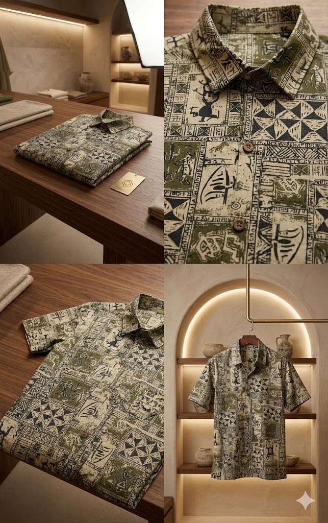 Men Kurta | Kurtas & Kurtis | Sonajhuri | Men Printed Cotton Blend Straight Kurta