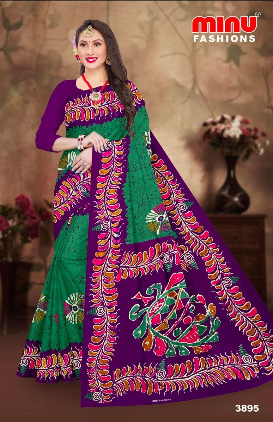 Saree | Sarees | Minu | Mousuni Batik Pure Cotton Saree for Womens