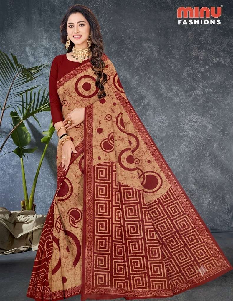 Saree | Sarees | Minu | Malaikaa Pure Cotton Saree for Womens