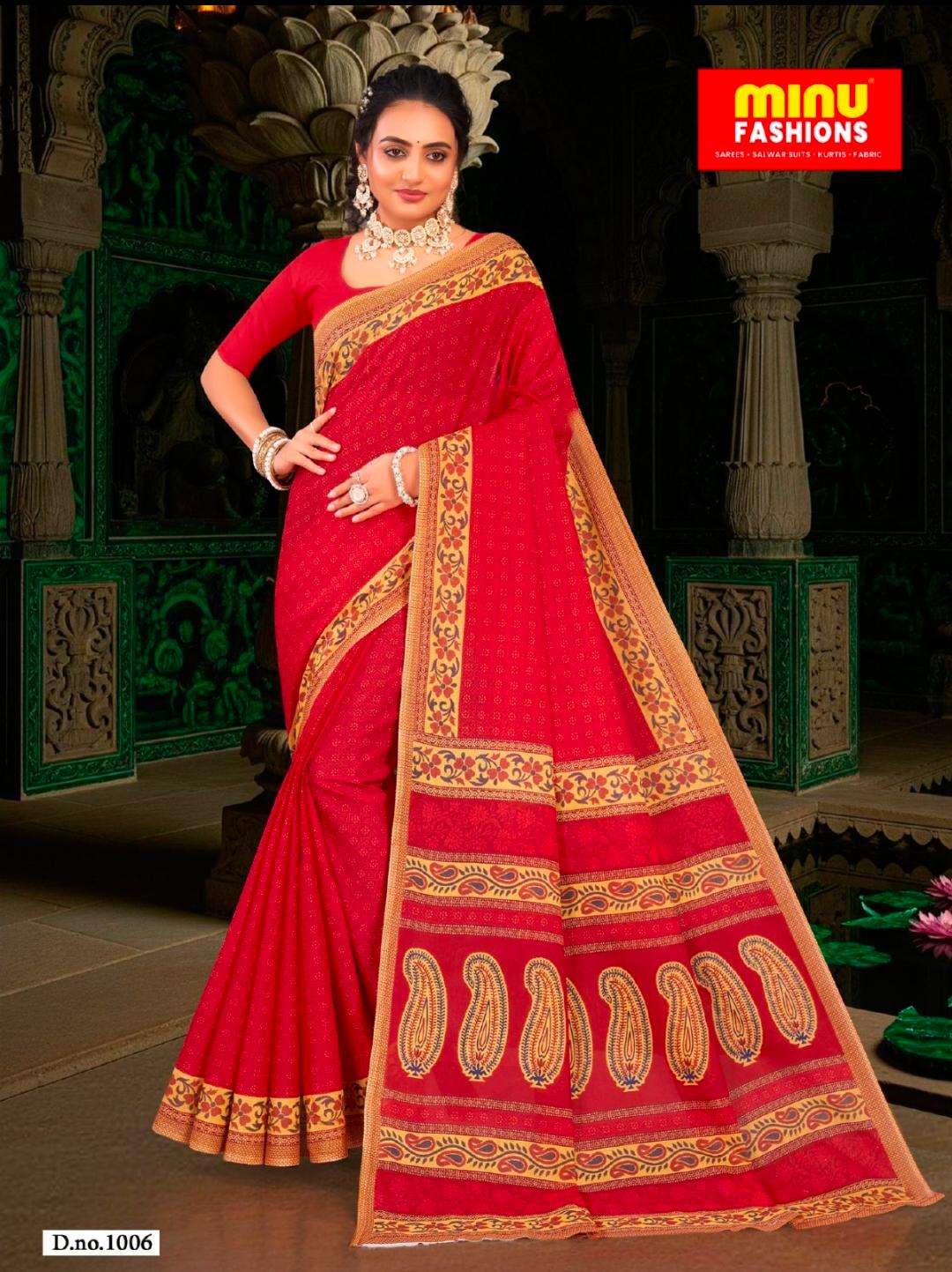 Saree | Sarees | Minu | Indo Style Vol-5 Pure Cotton Saree for Womens