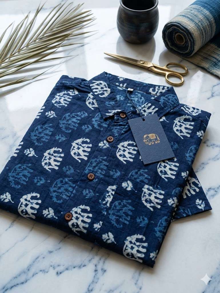Men Kurta | Kurtas & Kurtis | Sonajhuri | Men Printed Cotton Blend Straight Kurta