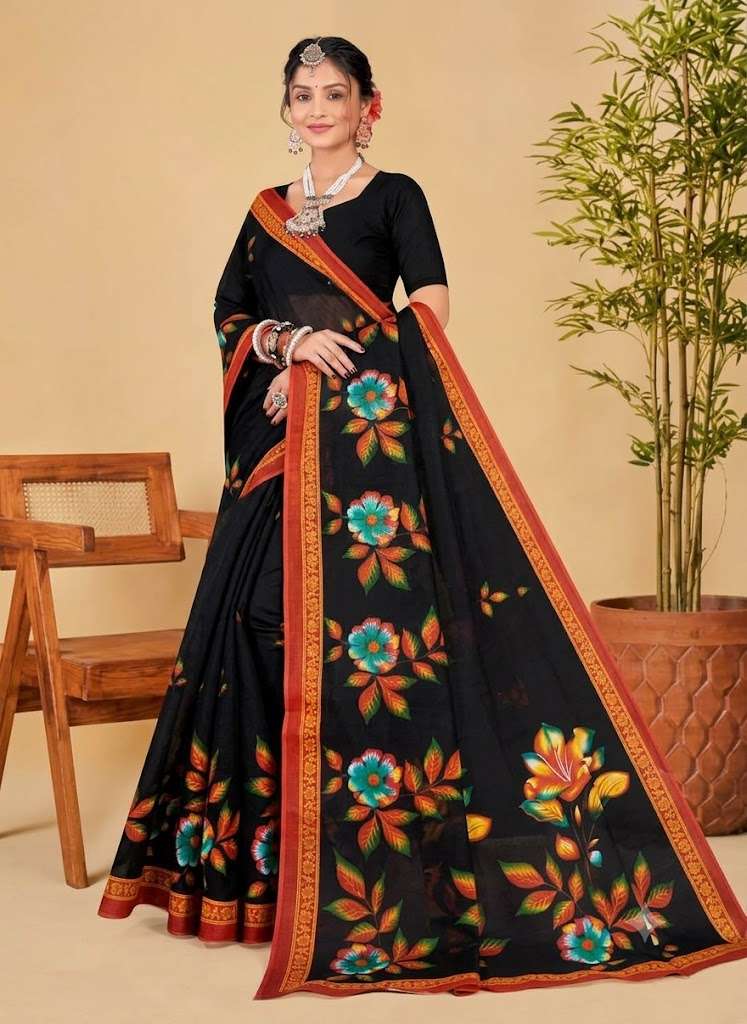 Saree | Sarees | Minu | Mumtaz Pure Cotton Saree for Womens